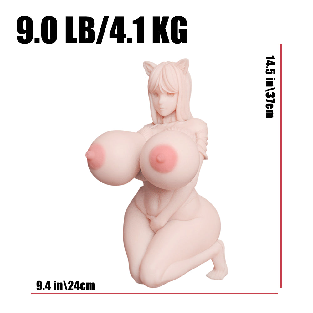 Big Yua: muñeca sexual masculina de silicona con senos de gelatina suave de 9 lb