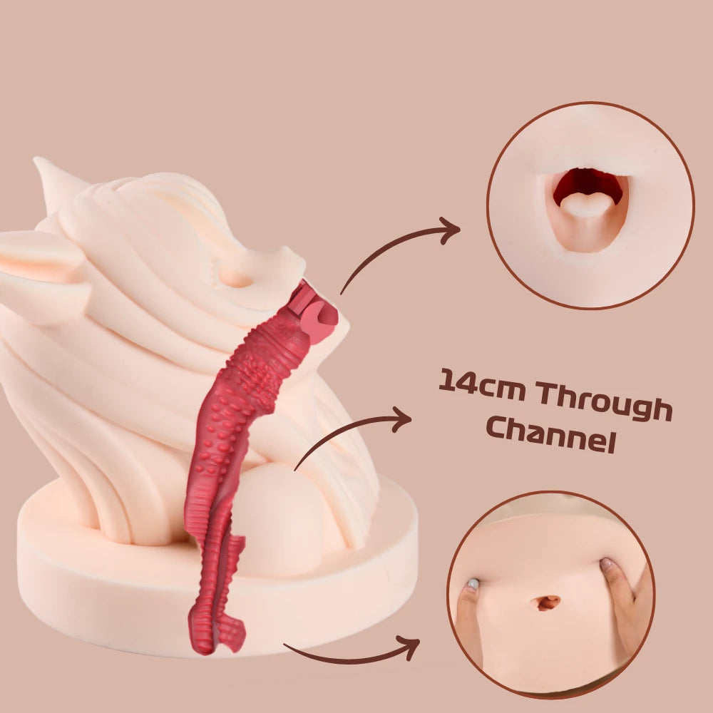 Image of Faela: Fox Furry Blowjob Sex Toy Anime Oral & Dual Tunnel Doll