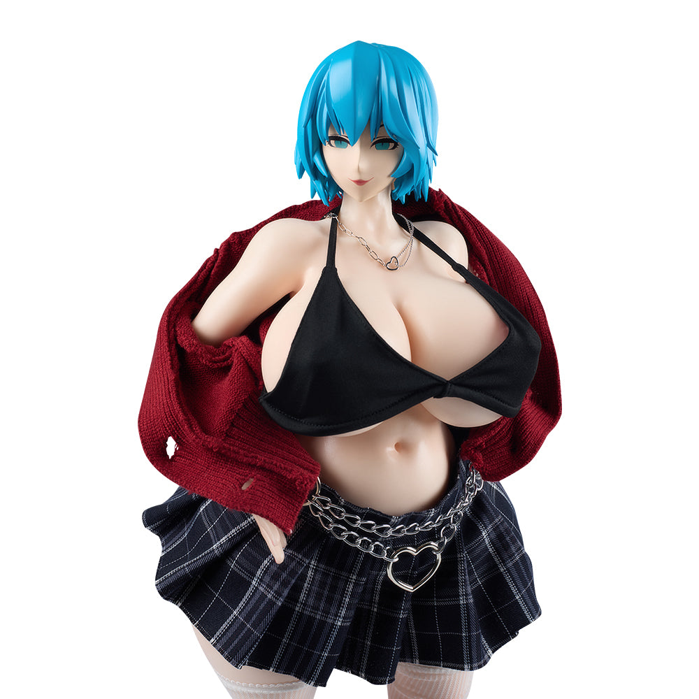 Image of Sex Doll Clothing Red Uniform Set Sexy Lingerie Anime Cosplay (For #1~10 Body)