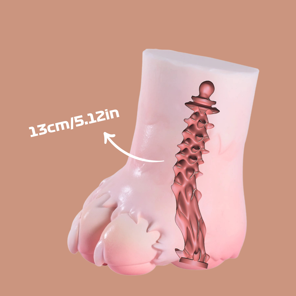 Furry Paw Onahole Hentai Silicone Male Masturbator Stress Relief Toy