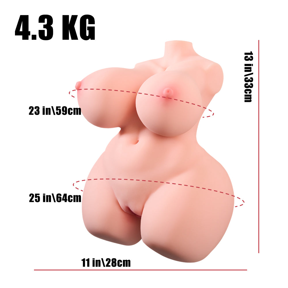 Asa: 4.3kg BBW Torso Sex Doll Fat Girl Big Ass Doll Realistic Sex Dolls