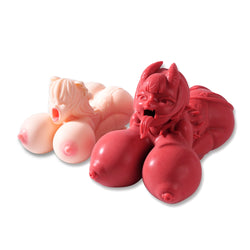 Image of Meru The Succubus: Co-branding Blowjob Sex Doll Red Skin Hentai Figure Toy