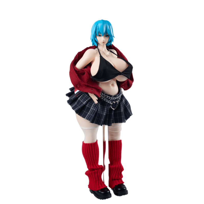 Image of Sex Doll Clothing Red Uniform Set Sexy Lingerie Anime Cosplay (For #1~10 Body)