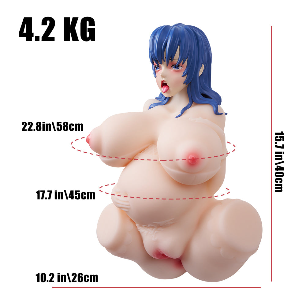 Color Head Blanche: 4.2kg Pregnant Torso Sex Doll with Head Anime Sex Doll
