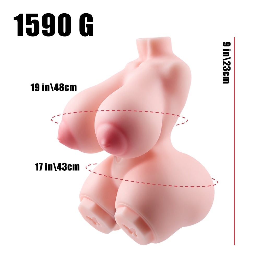 Remi: 3.5LB Mini Love Doll Lifelike Pocket Pussy Sex Dolls for Men with 3D Realistic Pussy