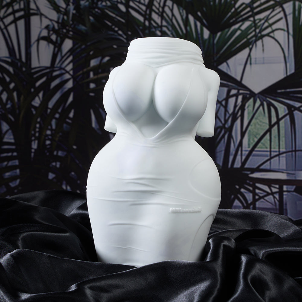 Image of Cathy:Sex Doll Torso long skirt girl All-White Design Sex Toy For Men