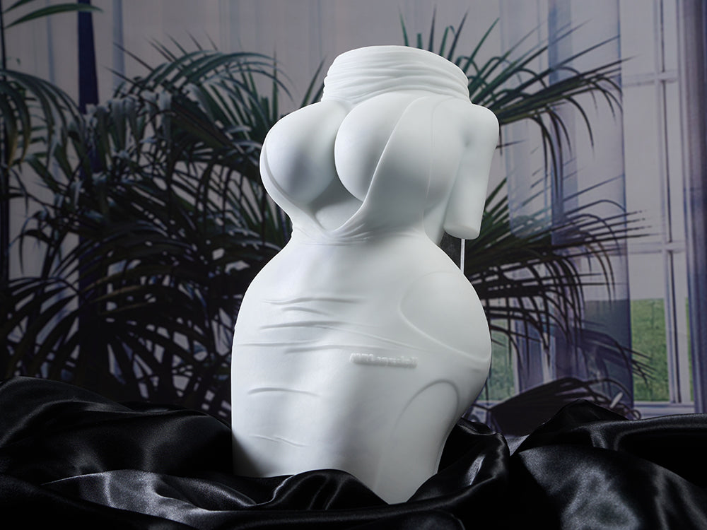 Image of Cathy:Sex Doll Torso long skirt girl All-White Design Sex Toy For Men