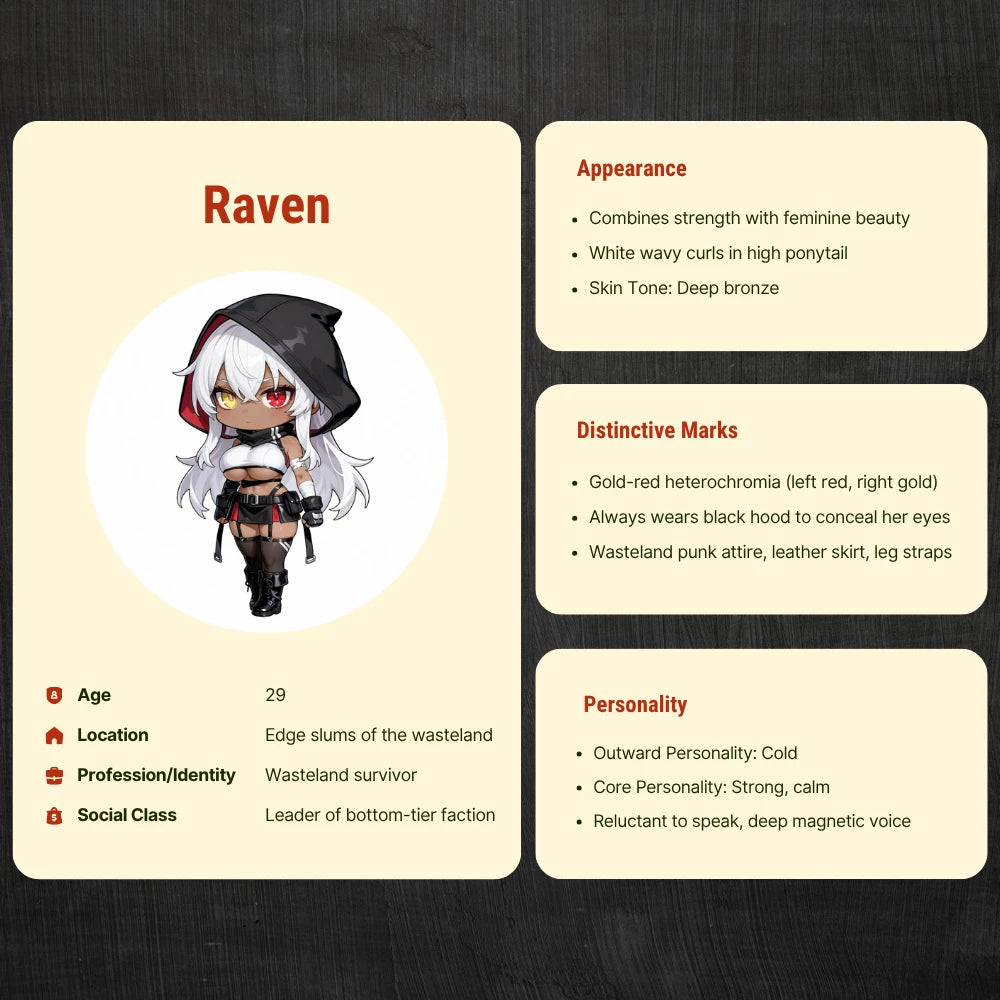 Image of 3.0 Raven: Anime Figure DarkSkin Punk Girl Mini Sex Doll