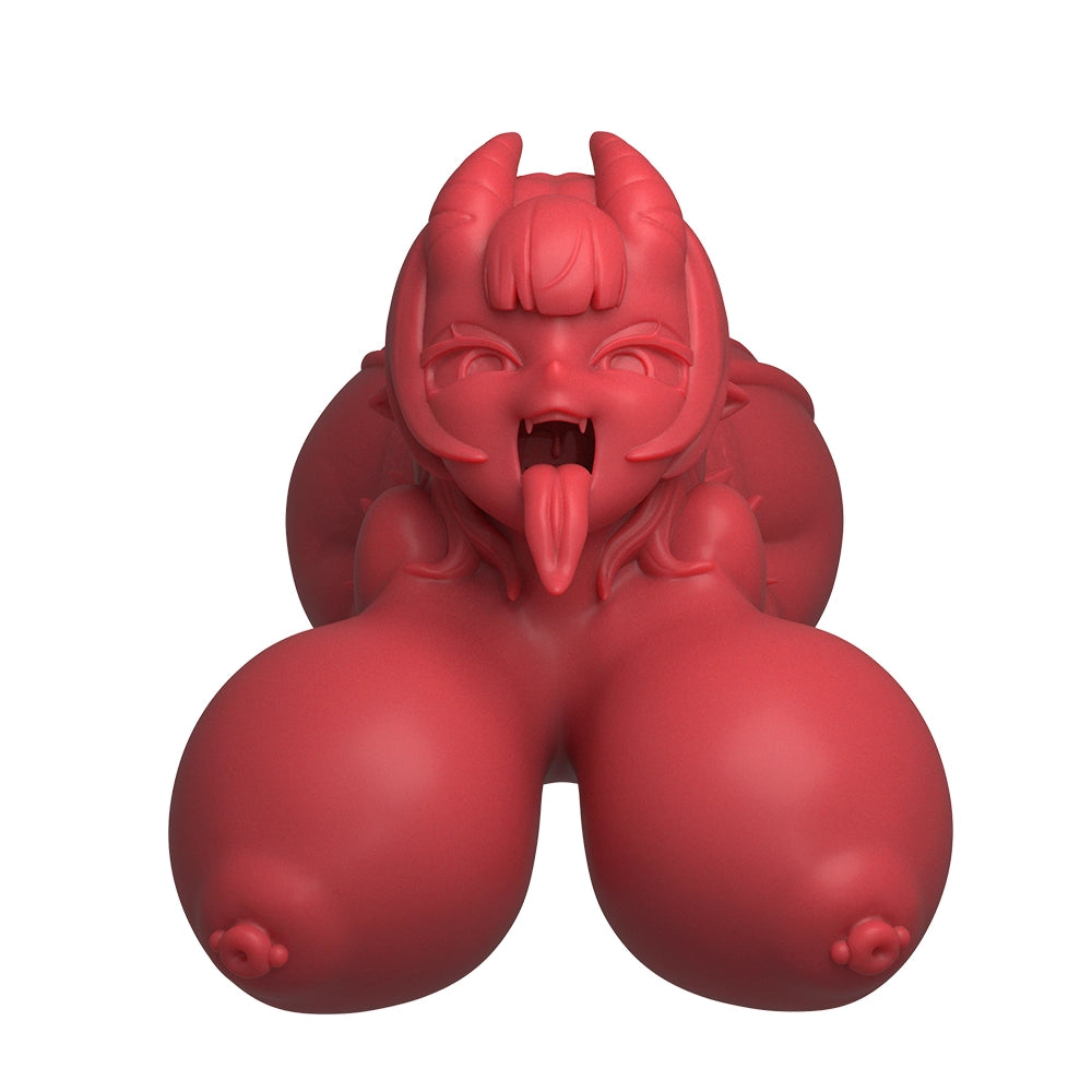 Image of Meru The Succubus: Co-branding Blowjob Sex Toy Red Skin Hentai Doll