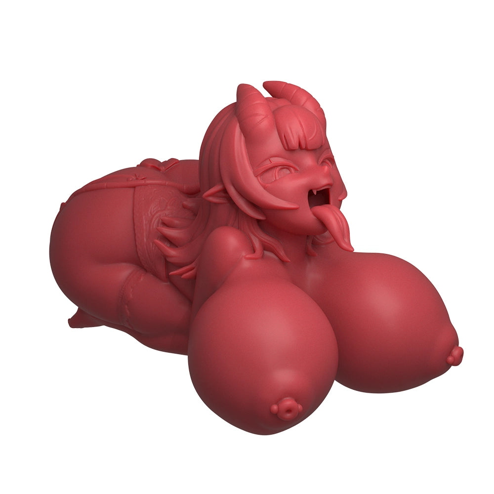 Meru The Succubus: Co-branding Blowjob Sex Doll Red Skin Hentai Figure Toy
