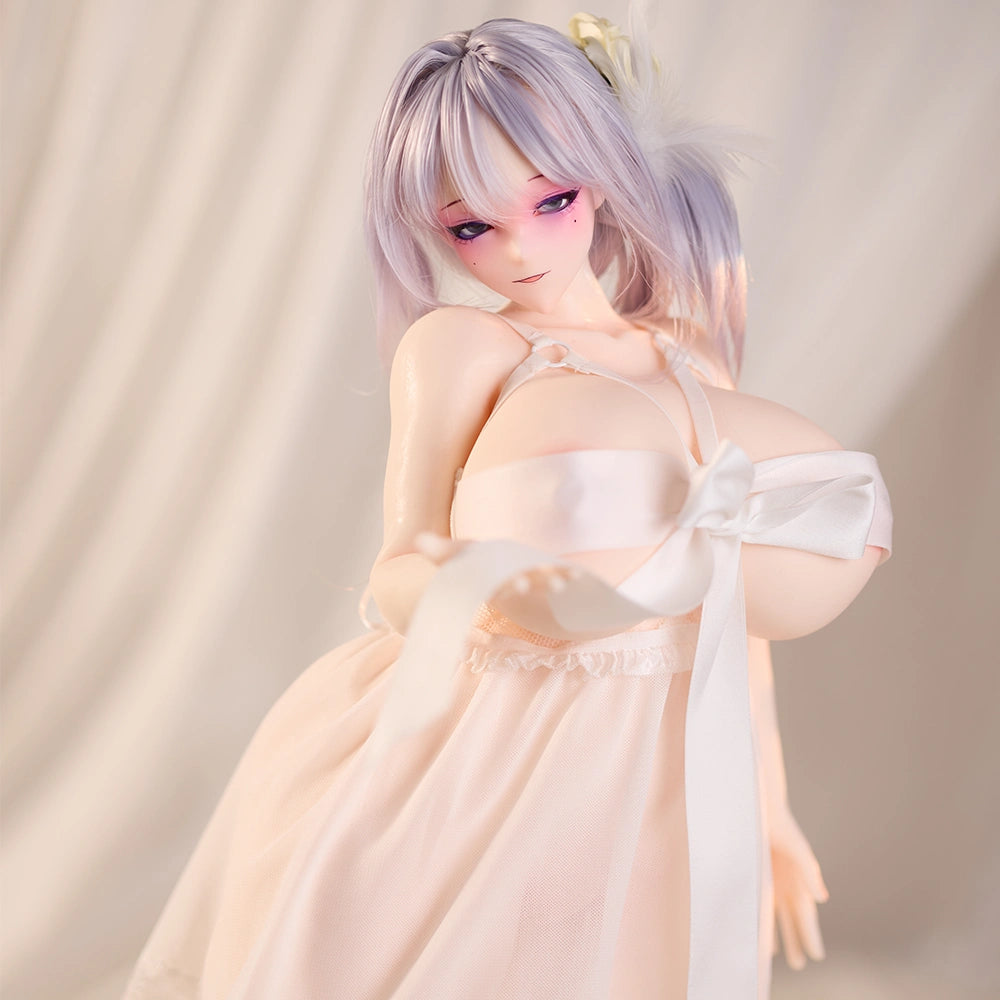 Image of White Sexy Lingerie Mini Sex Doll Clothes Sleep Dress ( For #2,3,5,6,7,8,9 Body)