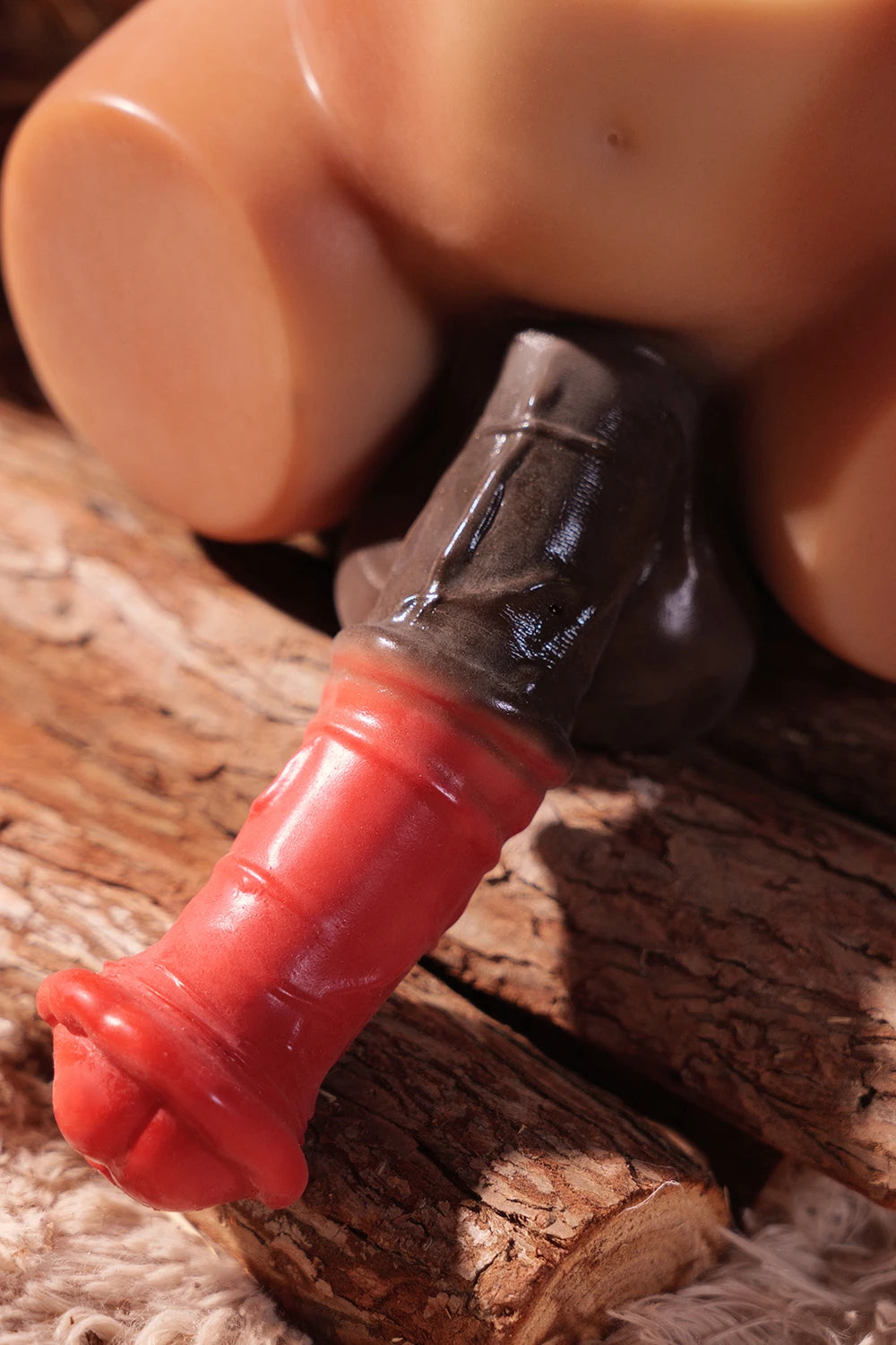 Image of Detailed close-up of the big dick on the Bonnie futa torso.