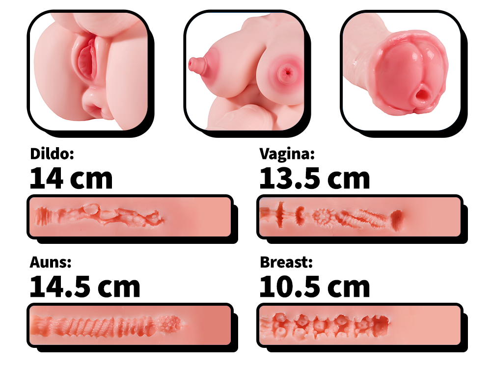 Molly: 10.4LB MRL's 5-Channel Horsecock Futa Sex Doll