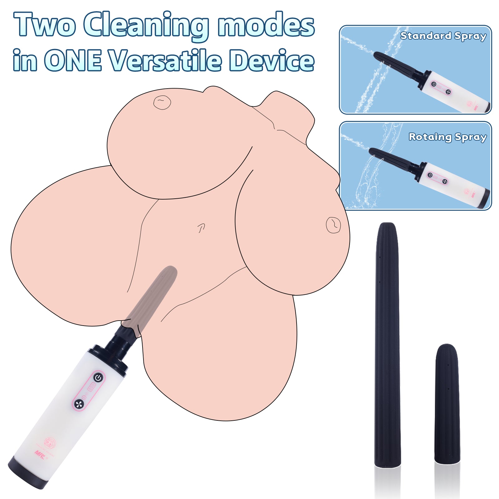 MRLSEXDOLL Automatic Cleaning Douche for Male Masturbator