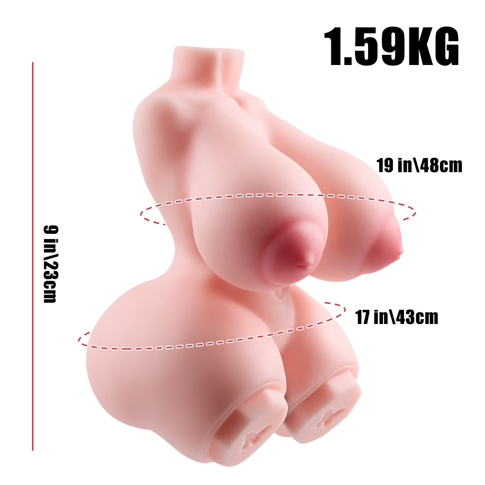 Remi: 3.5LB Mini Love Doll Lifelike Pocket Pussy Sex Dolls for Men with 3D Realistic Pussy