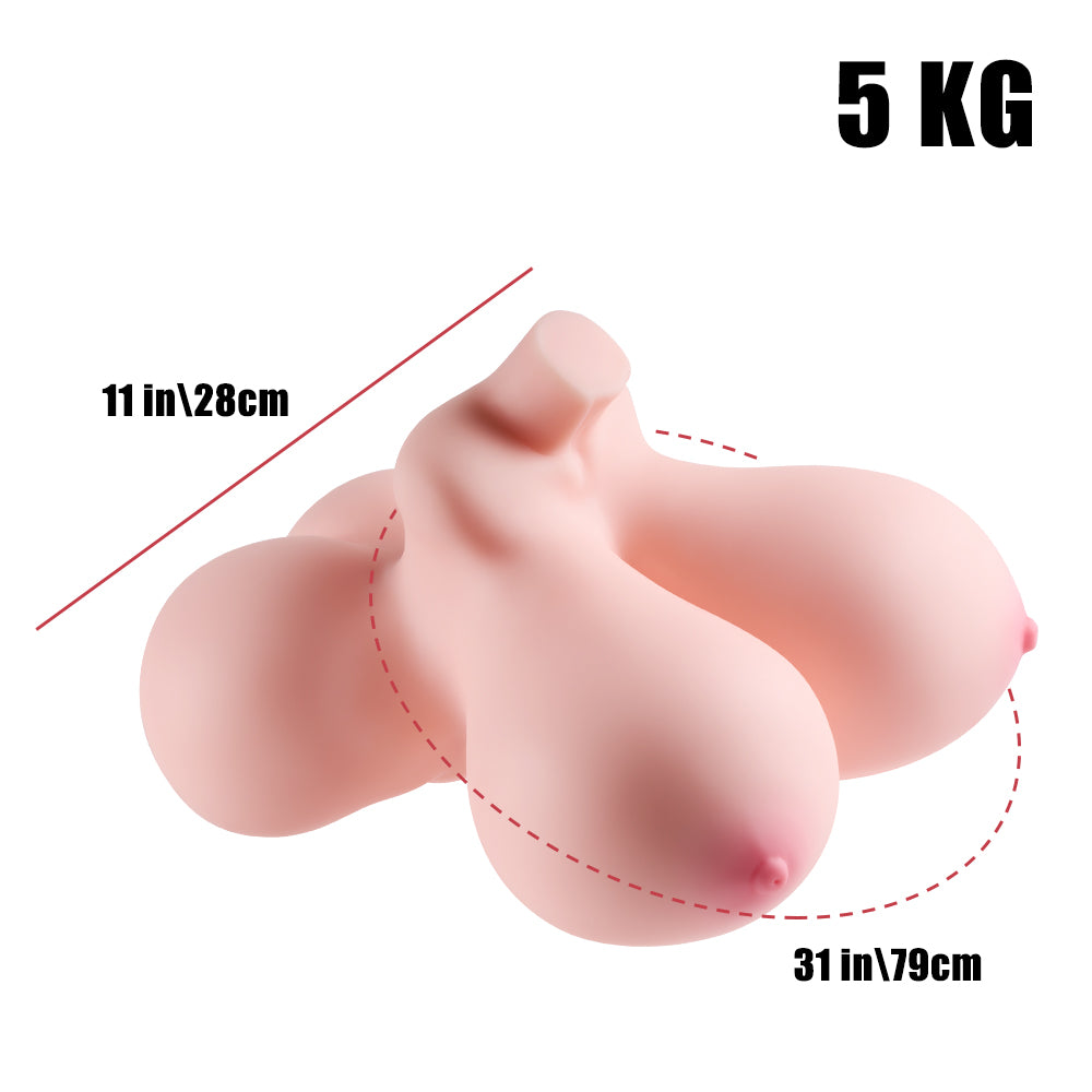 Pechos enormes Paizuri Sex Doll Torso para hombres 5KG 