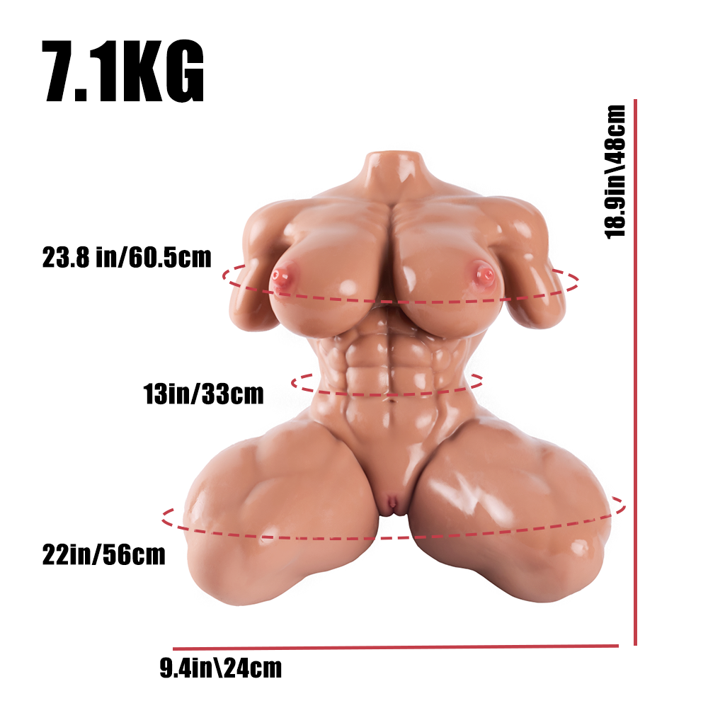 Image of Juri: Muscle Girl Torso Sex Doll Female Bodybuilder Real Doll