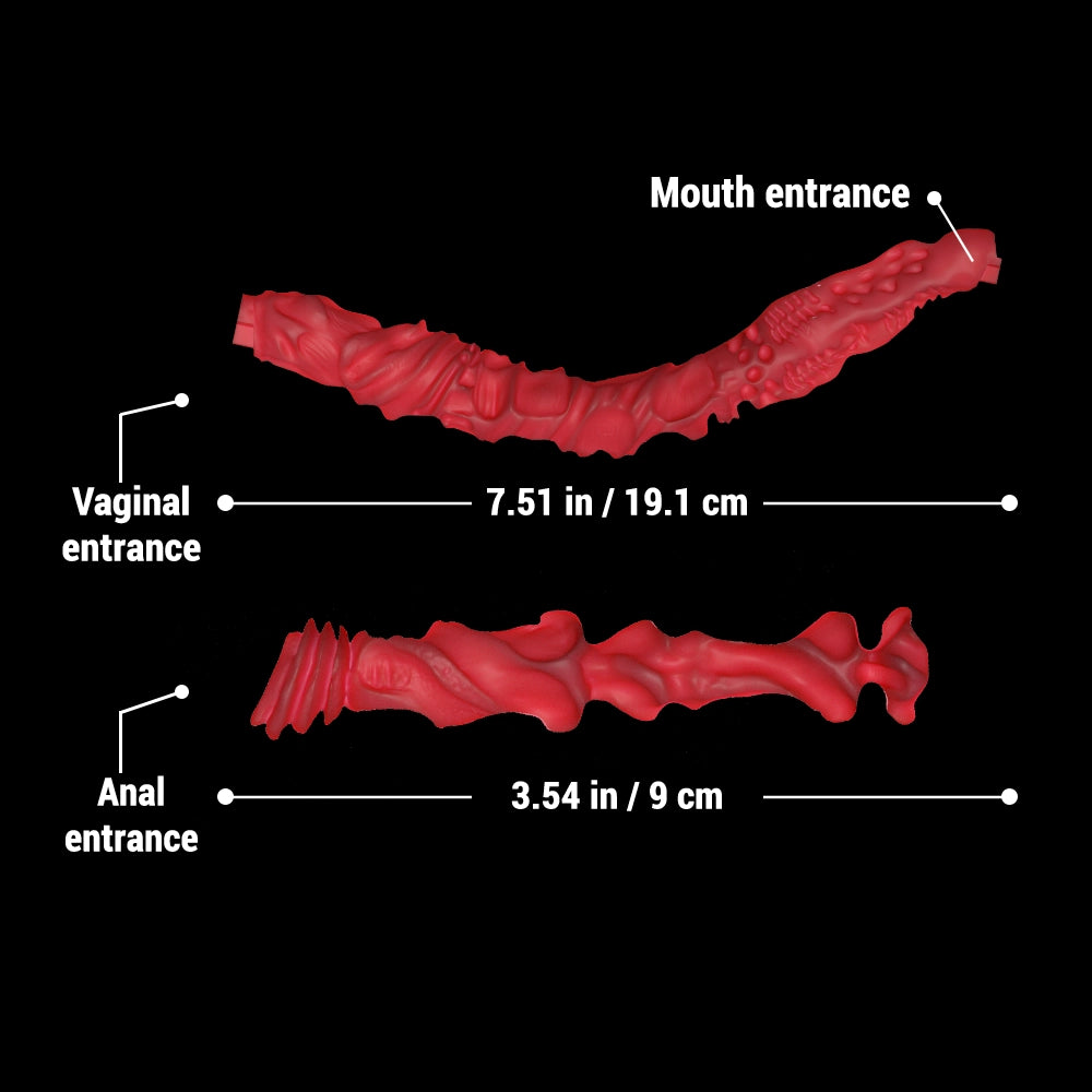 Image of Meru The Succubus: Co-branding Blowjob Sex Toy Red Skin Hentai Doll