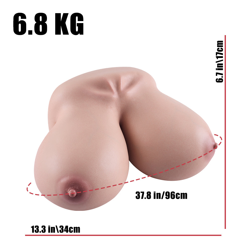 Leina: 15LB Big Jiggly Boobs Silicone Tits Sex Torso Toy