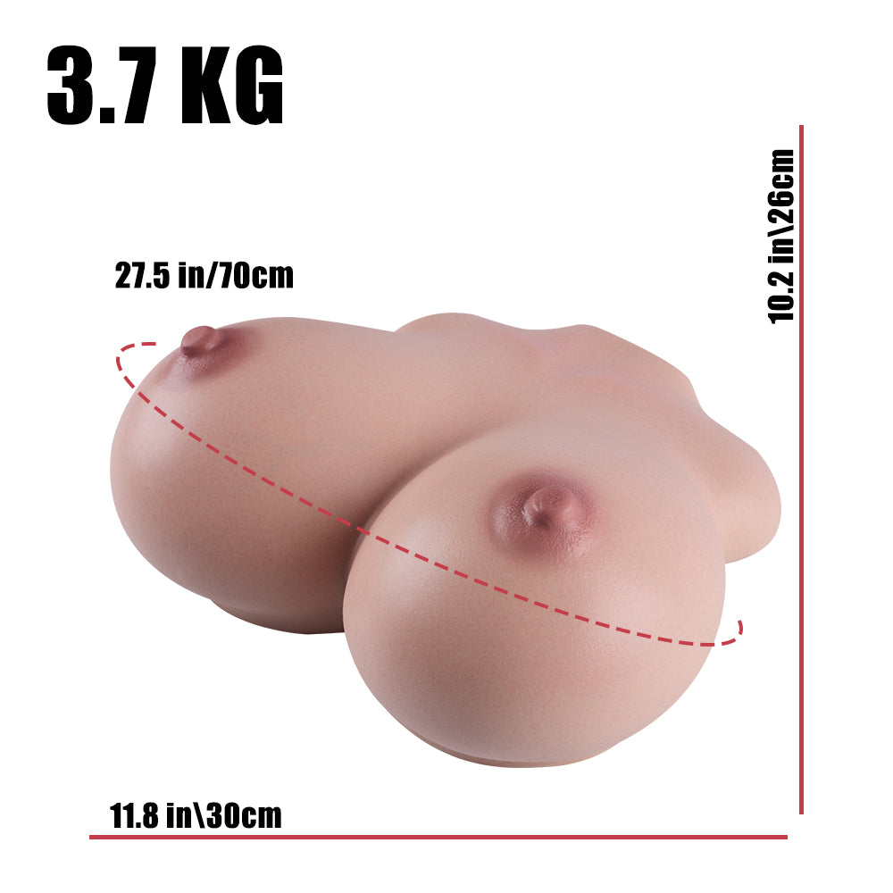 Freya: 8.1LB Hentai Paizuri Sex Torso Big Tits Sex Doll Oppai Toy