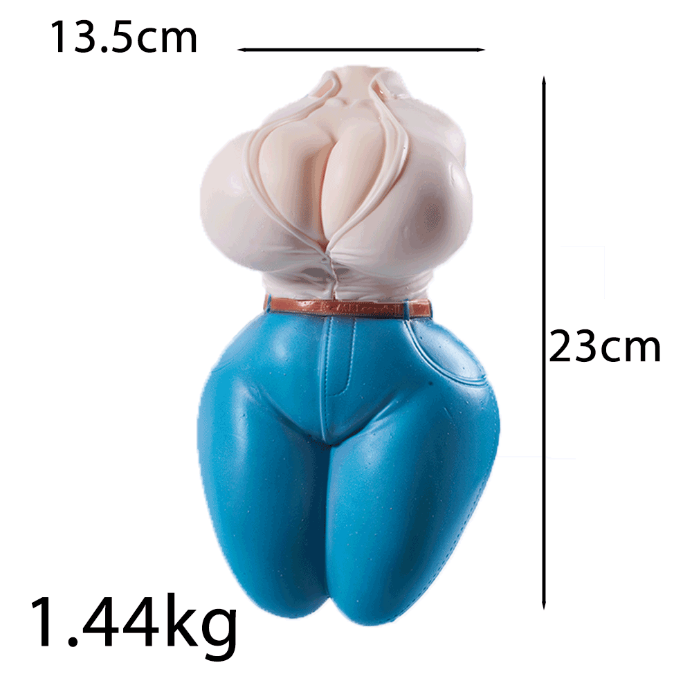 Image of Denim Diva: Mini Sex Doll Torso Male Masturbator