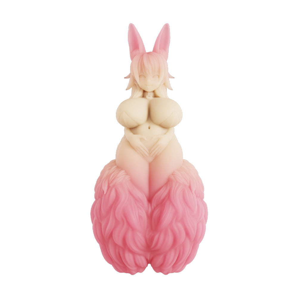 Image of A furry hentai pocket pussy with rabbit ears and a pink, fluffy lower body, from the Lopsy collection.
